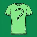 green T-shirt with a question mark symbol image